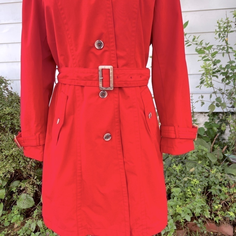 Pendleton Ladies' Trench Coat Large RED Waterproof And Breathable (S) - Picture 4 of 14